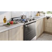 Fogão 5 bocas Electrolux Cinza Efficient com Mesa Inox, PerfectCook e VaporBake (FE5IC) - 7