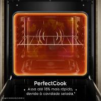 Fogão 5 bocas Electrolux Cinza Efficient com Mesa Inox, PerfectCook e VaporBake (FE5IC) - 8