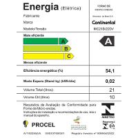 Micro-ondas Continental 21L Branco (MC21B) - 7