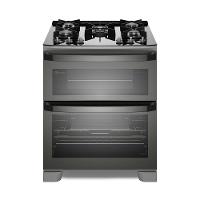 Fogão 5 bocas Electrolux Cinza Expert Função Air Fryer, 2 Fornos, Grill e Timer (FE5AD) - 1