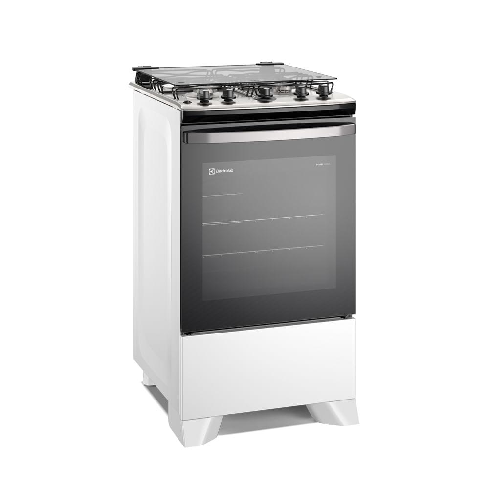 Fogão 4 bocas Electrolux Branco Efficient com Mesa Inox, PerfectCook e VaporBake (FE4IB) - 3