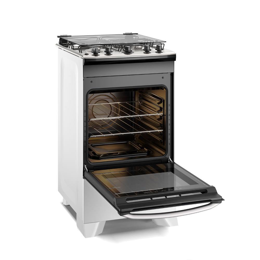 Fogão 4 bocas Electrolux Branco Efficient com Mesa Inox, PerfectCook e VaporBake (FE4IB) - 4