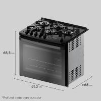 Fogão de Embutir 5 bocas Electrolux Preto Experience Mesa Vidro e Tripla Chama (FE5EP) - 2