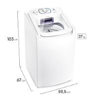 Máquina de Lavar Electrolux 11kg Branca Essential Care com Easy Clean e Filtro Fiapos (LES11) - 3