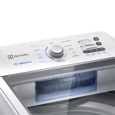 Máquina de Lavar Electrolux 15kg Branca Essential Care com Cesto Inox e Jet&Clean (LED15)