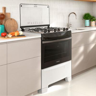 Fogão 5 Bocas Continental Branco Automático com TOPLimpaFácil (FC5IB) Premium