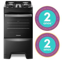 Fogão 4 Bocas Continental Preto Automático com TOPLimpaFácil e Mesa de Vidro (FC4GP) Premium - 3