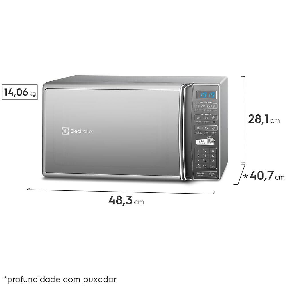 Micro-ondas Electrolux 27L cor Inox Espelhado com 55 receitas pré-programadas (MS37R) - 5