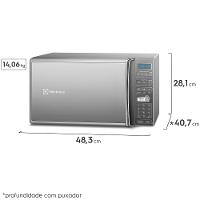 Micro-ondas Electrolux 27L cor Inox Espelhado com 55 receitas pré-programadas (MS37R) - 5