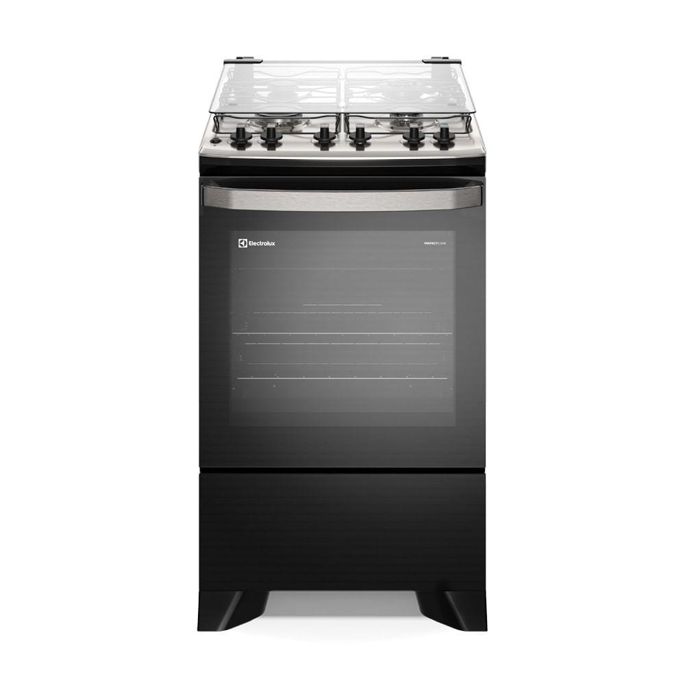 Fogão 4 bocas Electrolux Preto Experience com Mesa Inox, Timer e Tripla Chama (FE4TP) - 1