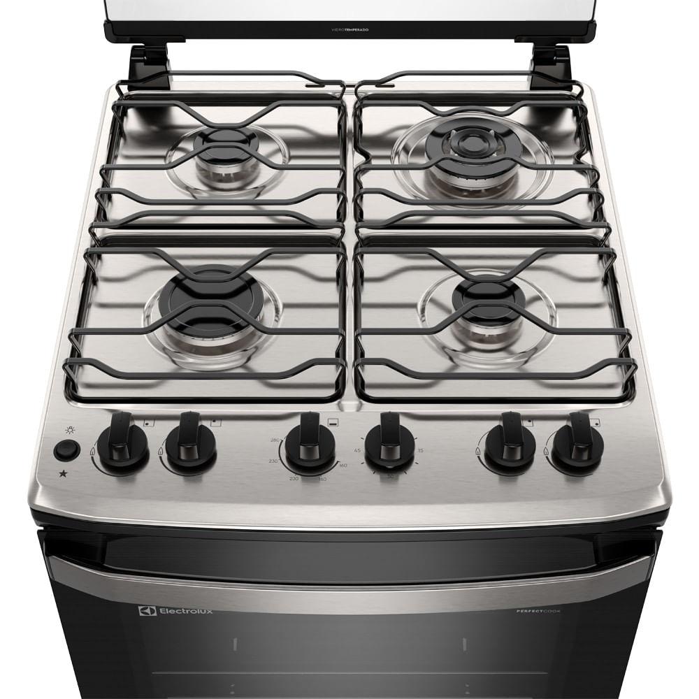 Fogão 4 bocas Electrolux Preto Experience com Mesa Inox, Timer e Tripla Chama (FE4TP) - 5
