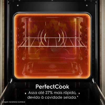 Fogão 4 bocas Electrolux Preto Experience com Mesa Inox, Timer e Tripla Chama (FE4TP)