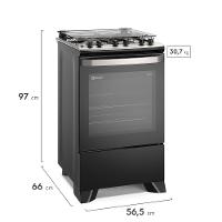 Fogão 4 bocas Electrolux Preto Experience com Mesa Inox, Timer e Tripla Chama (FE4TP) - 2