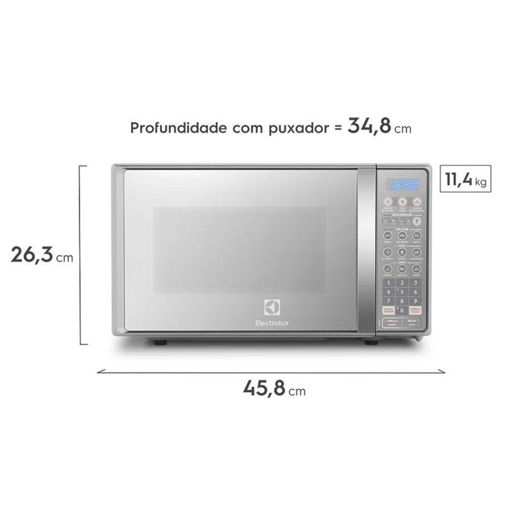 Micro-ondas Electrolux 20L cor Inox Espelhado com Função Tira Odor (MT30S) - 2