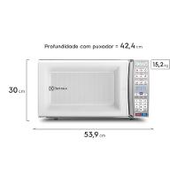 Micro-ondas Electrolux 34L Branco com Função Tira Odor e Manter Aquecido (MEO44) - 3