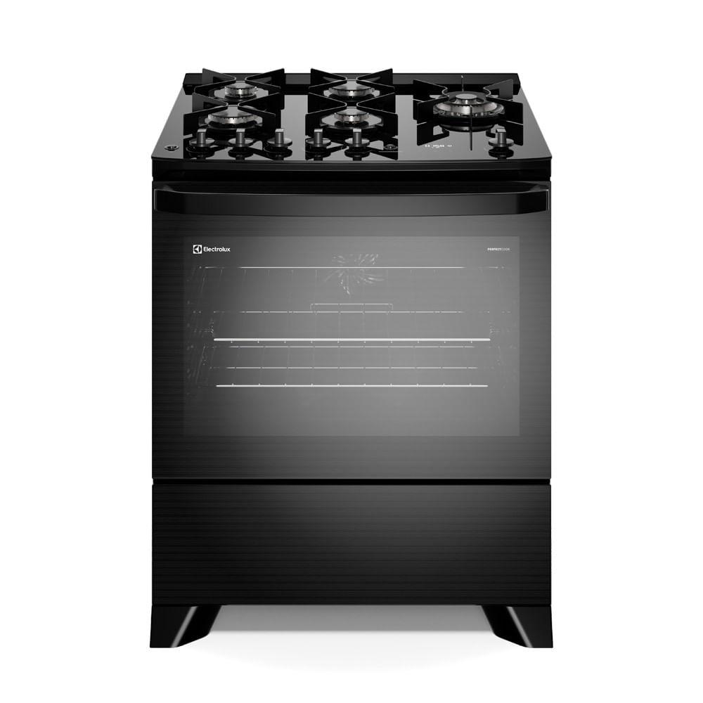 Fogão 5 bocas Electrolux Preto Experience c/ Mesa de Vidro, Grill e PerfectCook360 (FE5CP) - 1