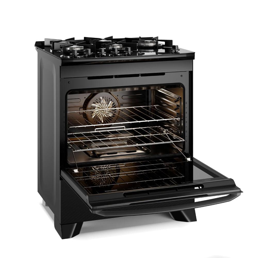 Fogão 5 bocas Electrolux Preto Experience c/ Mesa de Vidro, Grill e PerfectCook360 (FE5CP) - 4
