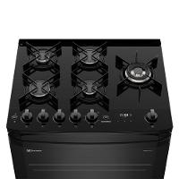 Fogão 5 bocas Electrolux Preto Experience c/ Mesa de Vidro, Grill e PerfectCook360 (FE5CP) - 5
