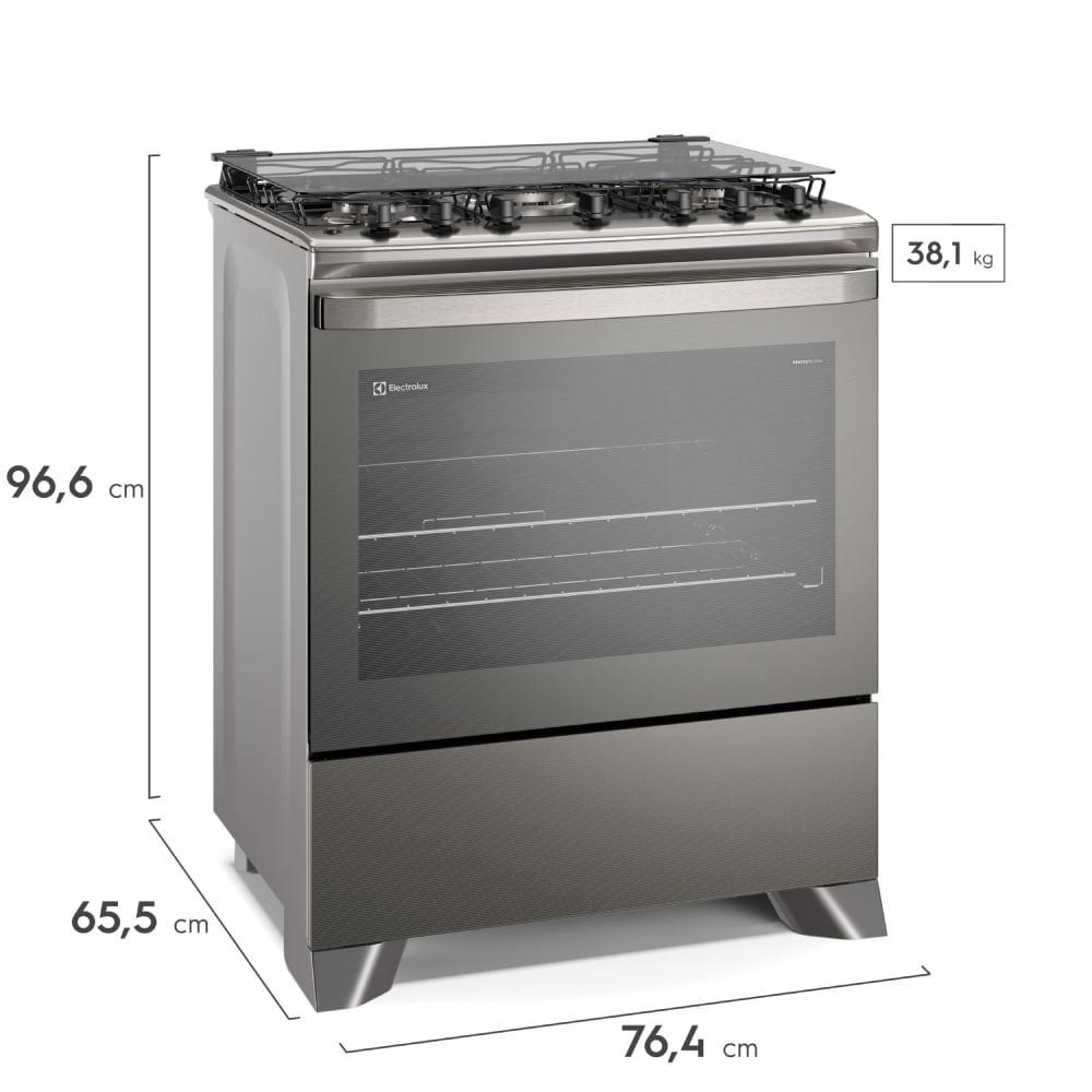 Fogão 5 bocas Electrolux Cinza Experience com Mesa Inox, Timer e Tripla Chama (FE5TC) - 2