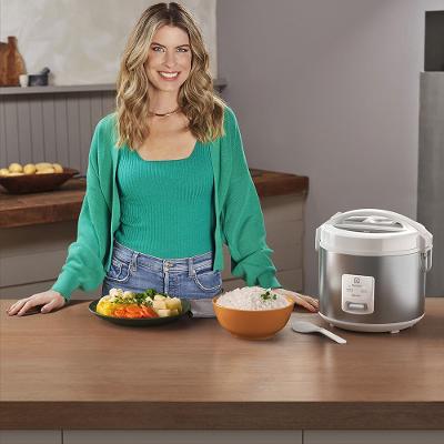 Panela de Arroz Elétrica Electrolux por Rita Lobo 3,5L Branca Efficient Visor Glass (ERC31)