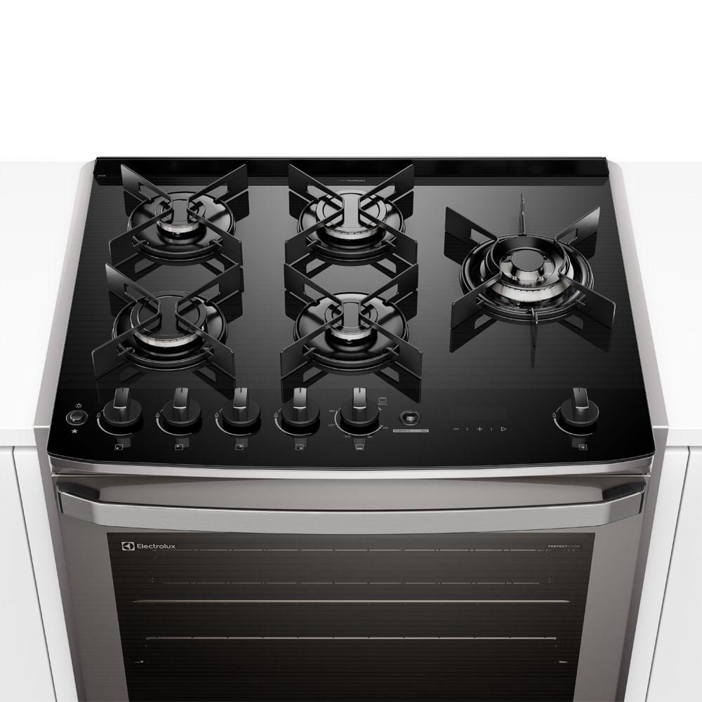 Fogão de Embutir 5 bocas Electrolux Cinza Experience Mesa de Vidro e Grill (FE5EC) - 4