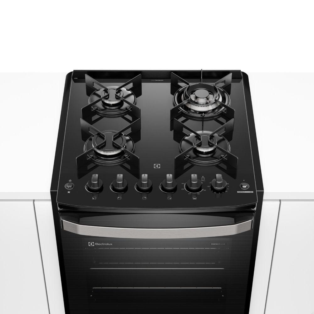 Fogão de Embutir 4 bocas Electrolux Preto Experience Mesa Vidro, Grill e VaporBake (FE4EP) - 5
