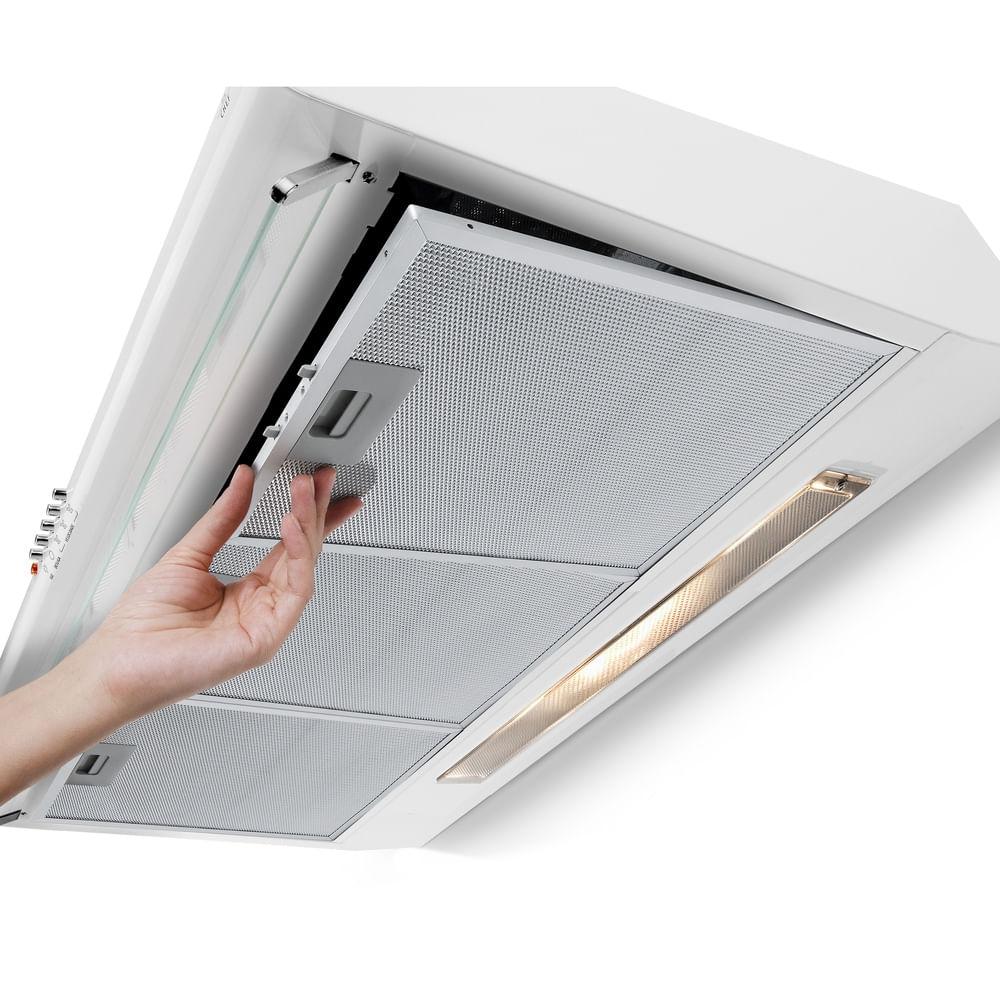 Depurador de Ar Parede Electrolux 80cm Branco com Filtro Lavável e Máscara Captadora de Ar (DE80B) - 4