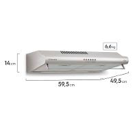 Depurador de Ar Parede Electrolux 60cm Inox com Filtro Lavável e Máscara Captadora de Ar (DE60X) - 2