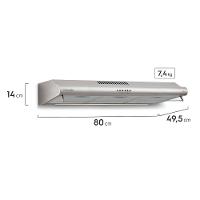 Depurador de Ar Parede Electrolux 80cm Inox com Filtro Lavável e Máscara Captadora de Ar (DE80X) - 2