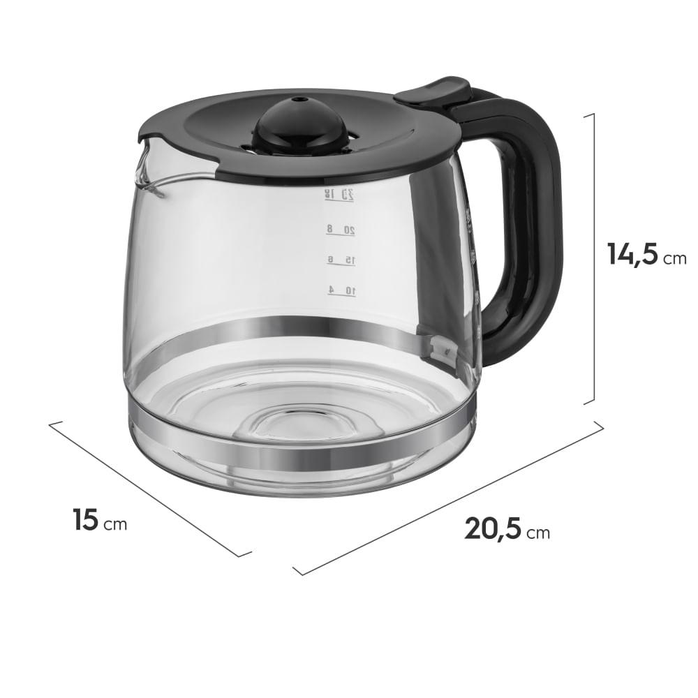 Jarra de Vidro Electrolux 1,5L Original para Cafeteira CMM20 (GJCM02) - 2