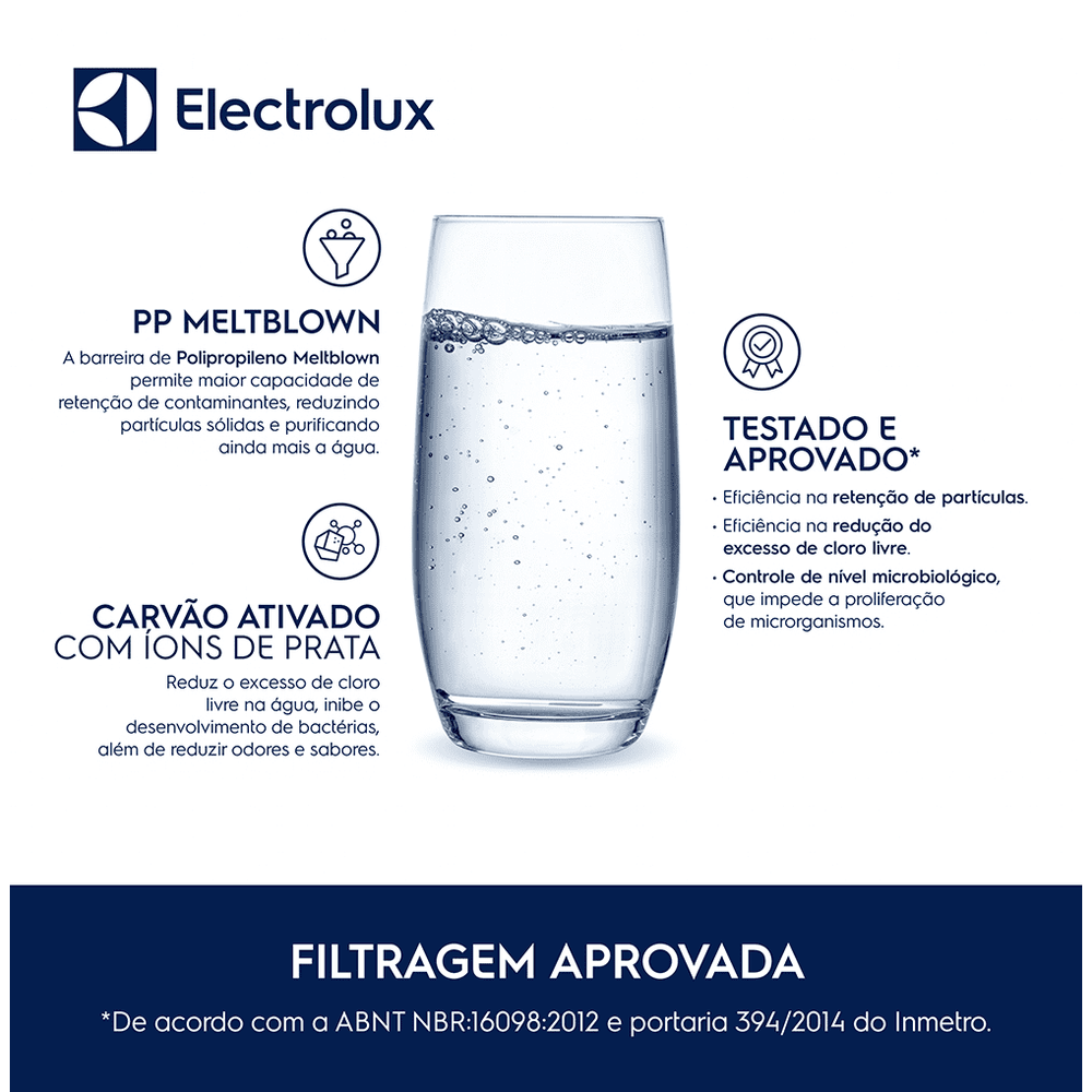 Filtro/Refil Original de Água para Purificador Electrolux - PE10B / PE10X - 5