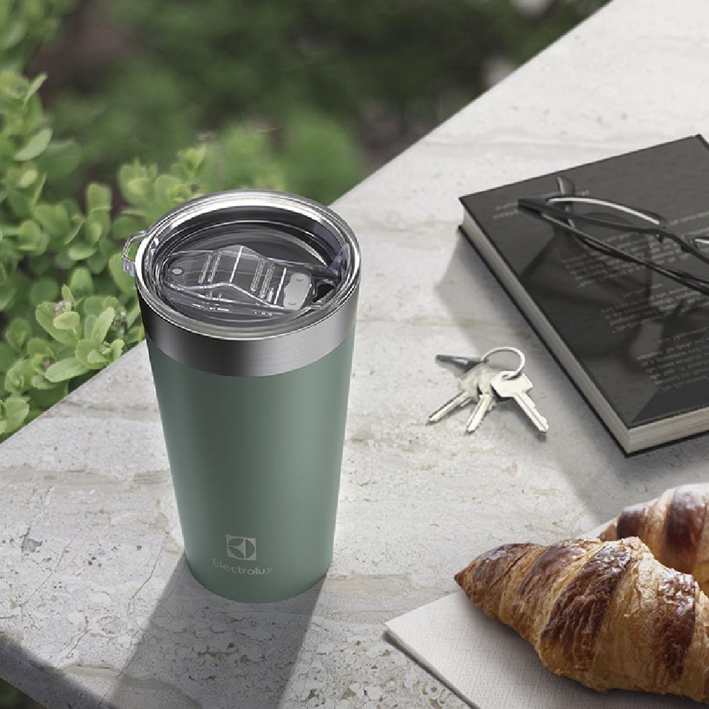 Copo Térmico Electrolux 560ml Verde Sense com Tampa Hermetica - 1
