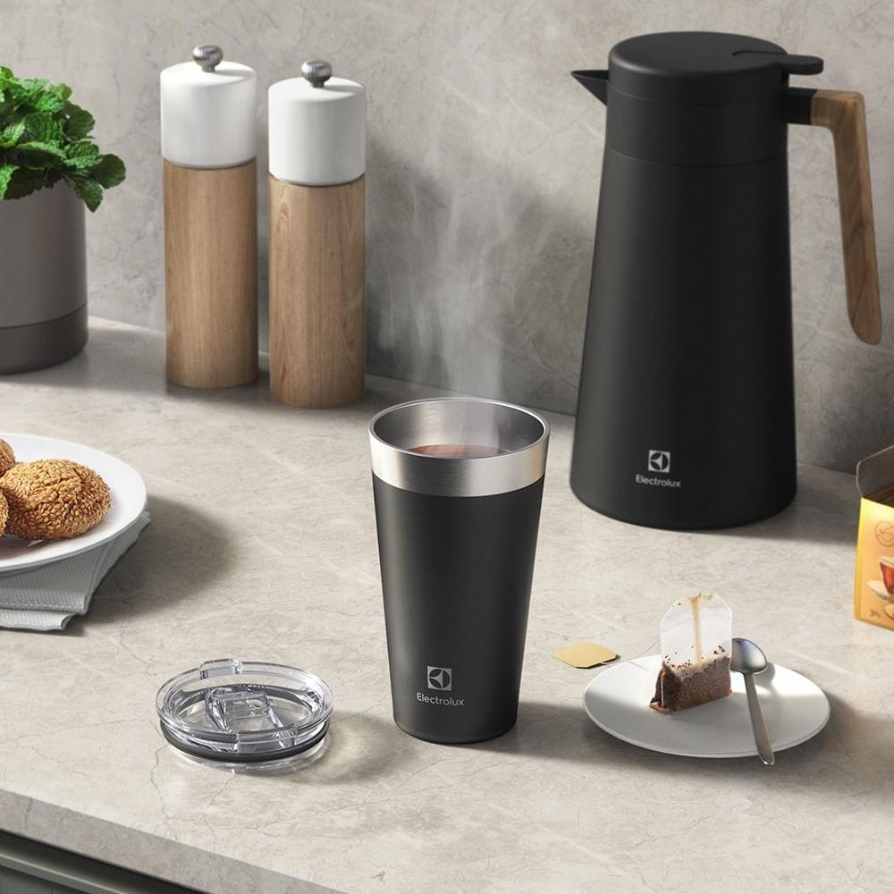 Copo Térmico Electrolux 560ml Preto Sense com Tampa Hermetica - 4