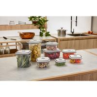 Potes Herméticos Electrolux de Plástico Cinza Retangular com 8 Unidades - 3