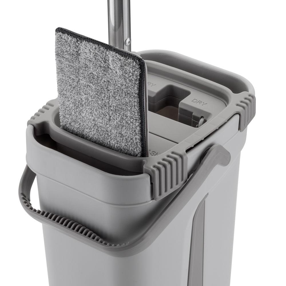 Mop Flat Lava e Seca Menalux com Refil Extra de Microfibra - 10