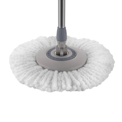Mop Giratório Menalux com Cesto Inox e Refil Extra de Microfibra