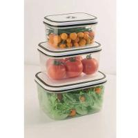 Potes Herméticos Electrolux de Plástico Branco Retangular com 4 Unidades - 5