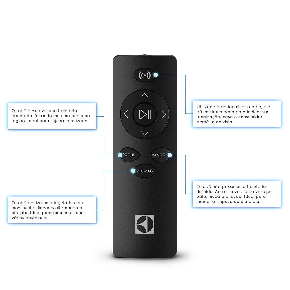 Robô Aspirador de Pó Electrolux 3 em 1 com Sensor Antiqueda Experience até 2h20 min Cinza (ERB20) - 5