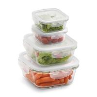 Potes Hérmeticos Electrolux de Vidro Quadrados 4 Unidades - 2