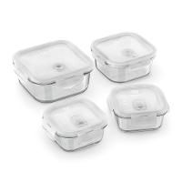 Potes Hérmeticos Electrolux de Vidro Quadrados 4 Unidades - 6