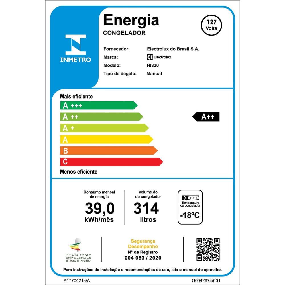 Freezer Horizontal Electrolux Cycle Defrost 314L Inverter Uma Porta (HI330) - 1