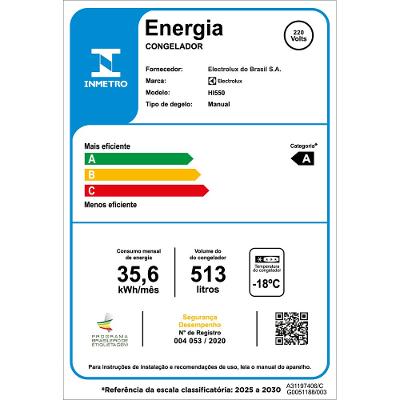 Freezer Horizontal Electrolux Cycle Defrost 513L Inverter Uma Porta (HI550)