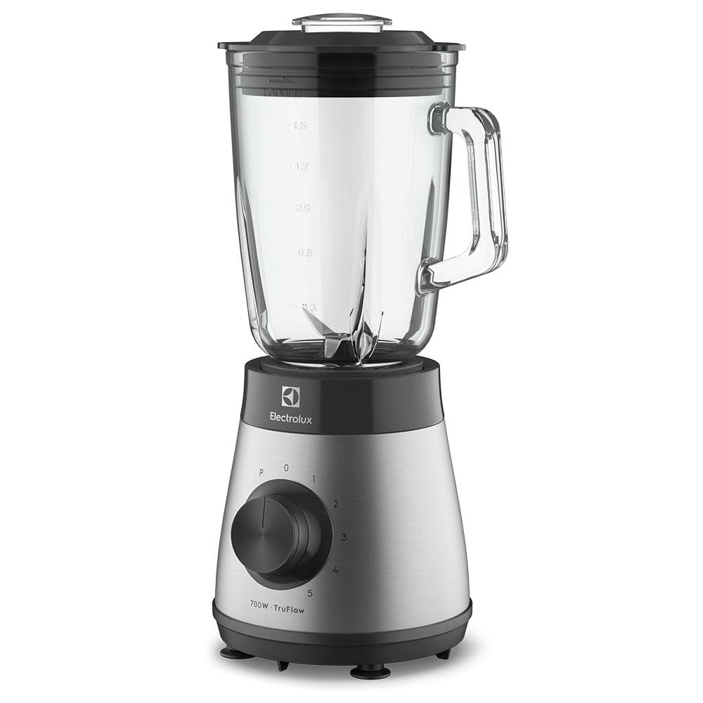 Liquidificador Electrolux 700w 1,5L Experience com Copo de Vidro e Tecnologia TruFlow™  Cor Inox Preto (EBS30) - 1