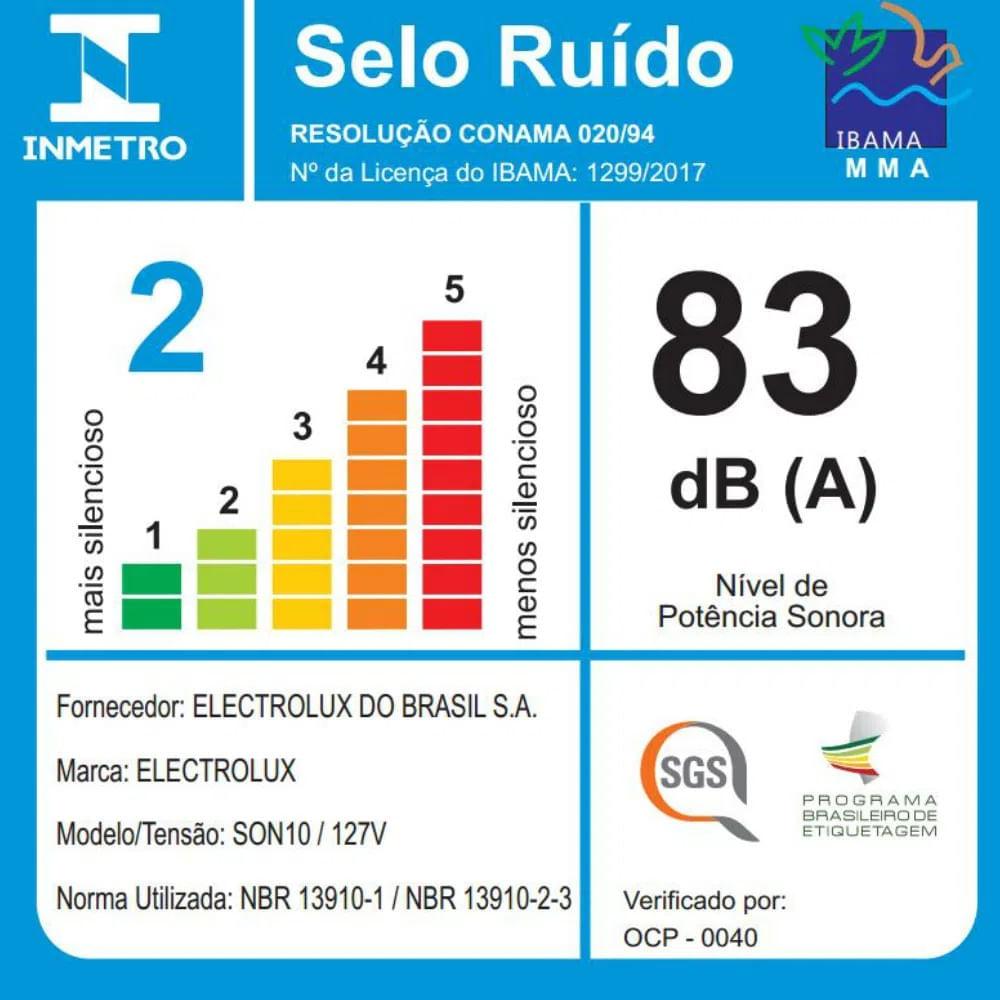 Aspirador de Pó com Saco Electrolux 1400W Compacto Sonic com tripla filtragem Azul (SON10) - 10