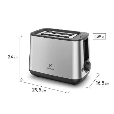 Torradeira Elétrica Electrolux Inox Experience com 7 Níveis de Tostagem (ETS25)