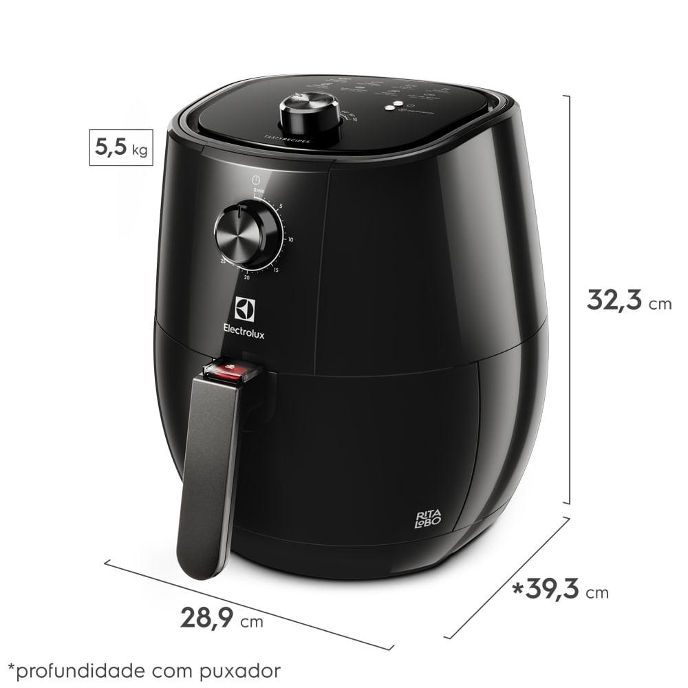 Air Fryer Electrolux por Rita Lobo 3,2L Preta Efficient 1400W (EAF10) - 2