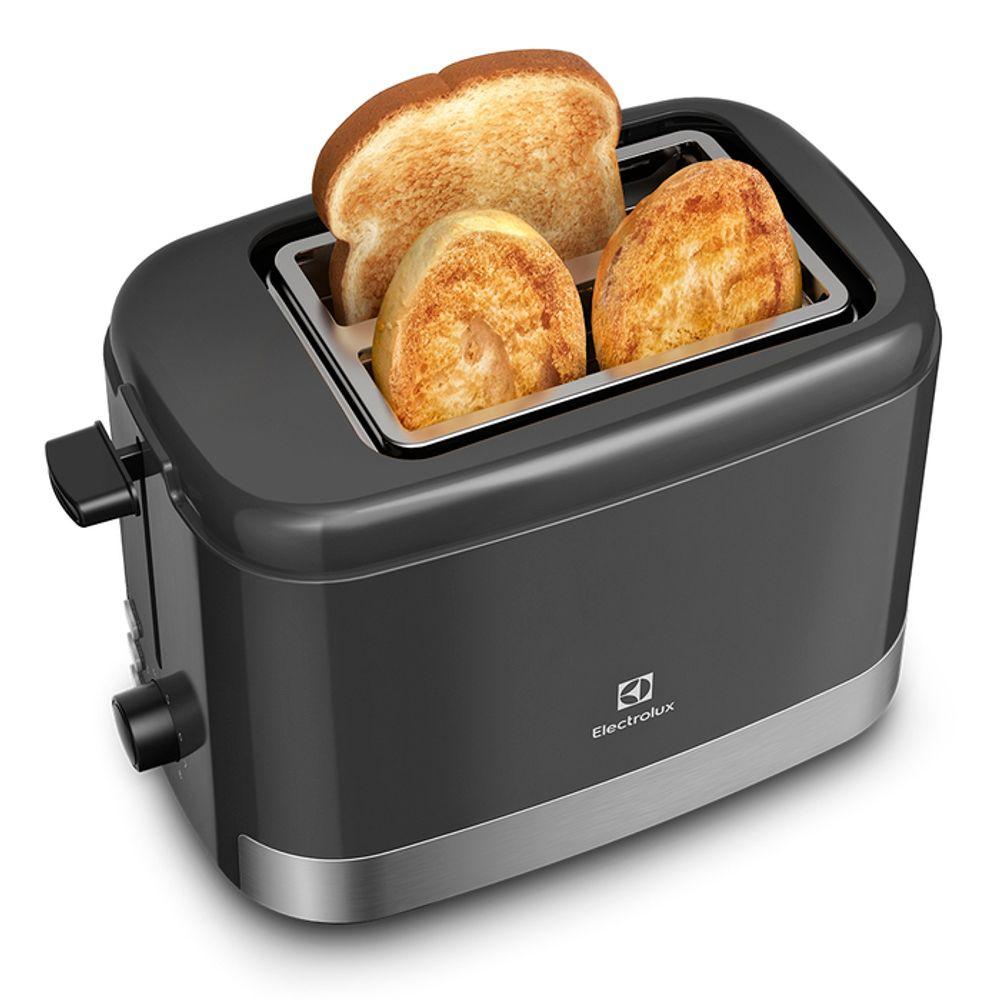 Torradeira Elétrica Electrolux Inox Preta Efficient com 8 Níveis de Tostagem (ETS10) - 5