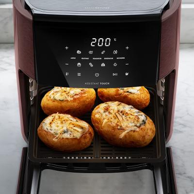 Air Fryer Oven Electrolux Rita Lobo 12L Digital Vermelha Escura c/ Espeto e Grelhas Antiaderente (EAF91)