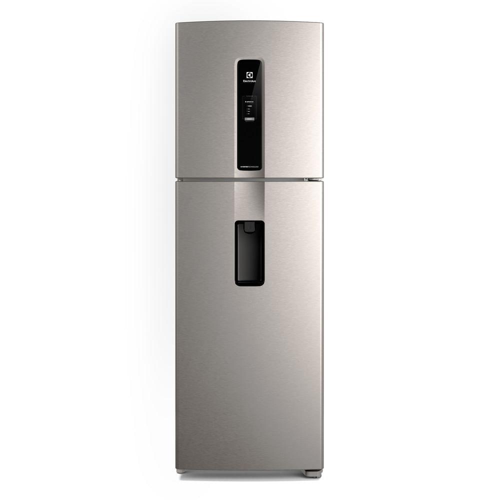 Geladeira Electrolux Frost Free Inverter 409L Água na Porta com AutoSense Duplex Inox Look (IW46S) - 1