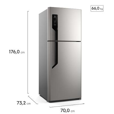 Geladeira Electrolux Frost Free 431L Efficient AutoSense Duplex Inox Look (TF70S)